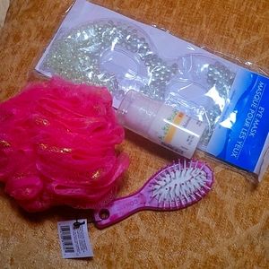 Eye mask, brush, cleanser, loofah NWT